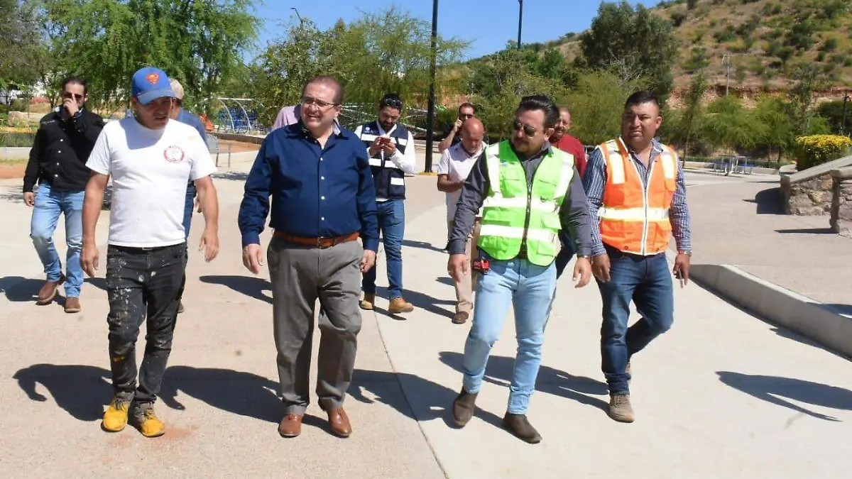 OBRAS... Foto Gobierno Municipal de Parral